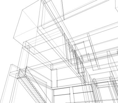 soyut mimari duvar kağıdı, dijital arkaplan