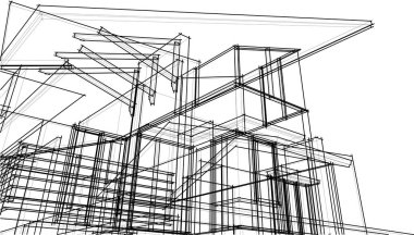 soyut mimari duvar kağıdı, dijital arkaplan