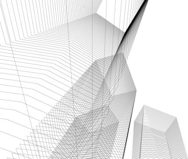 soyut mimari duvar kağıdı, dijital arkaplan