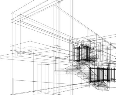 soyut mimari duvar kağıdı, dijital arkaplan