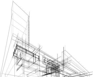 soyut mimari duvar kağıdı, dijital arkaplan