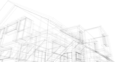 soyut mimari duvar kağıdı konsepti, dijital arkaplan