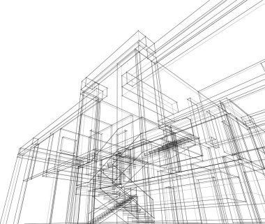 soyut mimari duvar kağıdı, dijital arkaplan
