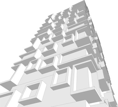 soyut mimari duvar kağıdı, dijital arkaplan