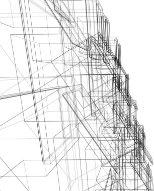 soyut mimari duvar kağıdı, dijital arkaplan