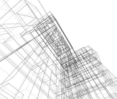 soyut mimari duvar kağıdı, dijital arkaplan