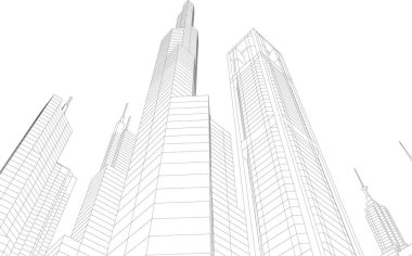 soyut mimari duvar kağıdı konsepti, dijital arkaplan