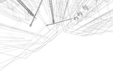 soyut mimari duvar kağıdı, dijital arkaplan