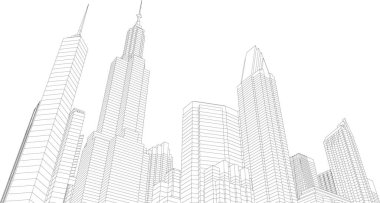 soyut mimari duvar kağıdı konsepti, dijital arkaplan