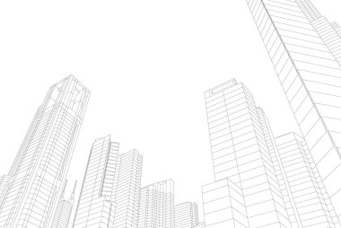 soyut mimari duvar kağıdı konsepti, dijital arkaplan