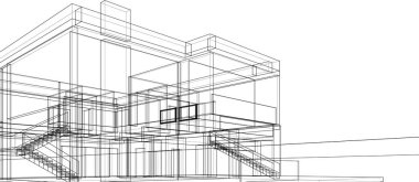soyut mimari duvar kağıdı, dijital arkaplan