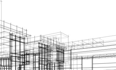 soyut mimari duvar kağıdı, dijital arkaplan