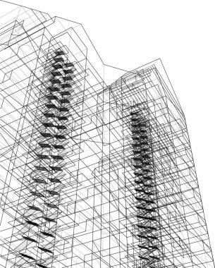 soyut mimari duvar kağıdı, dijital arkaplan