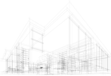 soyut mimari duvar kağıdı, dijital arkaplan