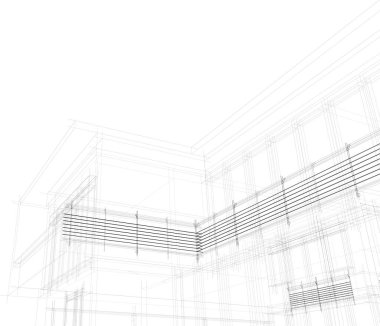 soyut mimari duvar kağıdı tasarımı, dijital konsept arkaplan