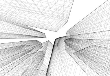 soyut mimari duvar kağıdı, dijital arkaplan