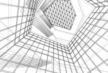 soyut mimari duvar kağıdı, dijital arkaplan