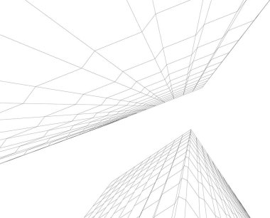 soyut mimari duvar kağıdı konsepti, dijital arkaplan