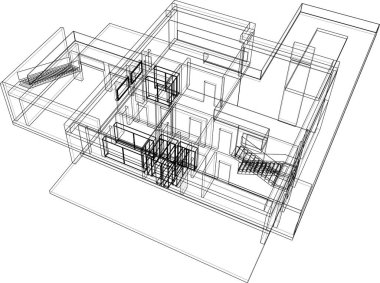 soyut mimari duvar kağıdı, dijital arkaplan