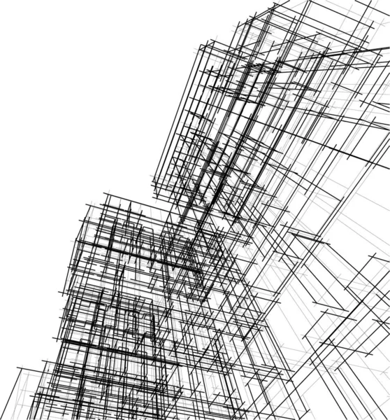 Абстрактные Архитектурные Обои Цифровой Фон — стоковый вектор