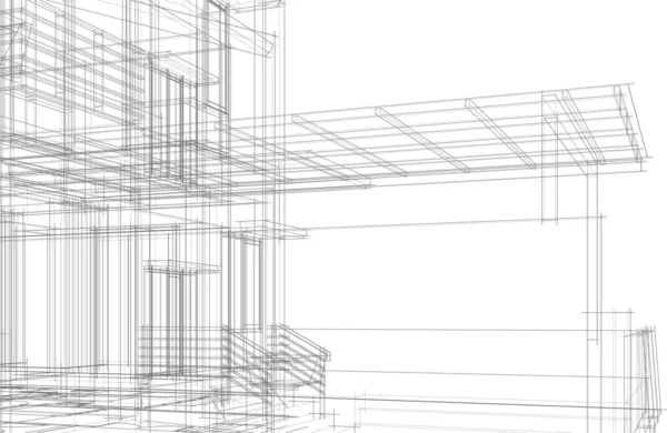 Abstrakcyjna Tapeta Architektoniczna Tło Cyfrowe — Wektor stockowy