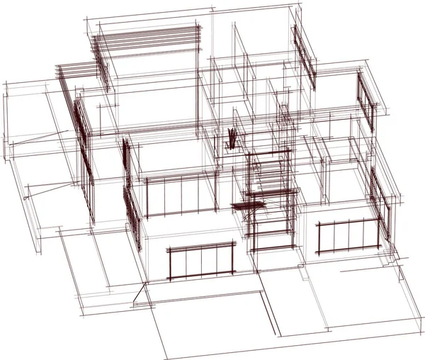 建筑墙纸摘要 数码背景 — 图库矢量图片