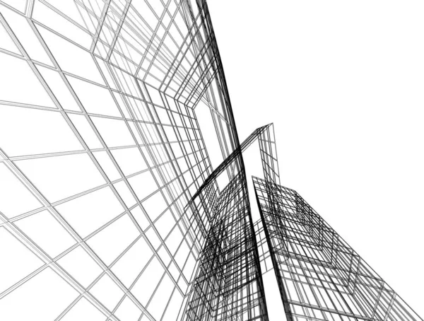 Fondo Pantalla Arquitectónica Abstracta Fondo Digital — Vector de stock