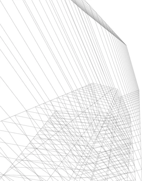 Abstract Architectonisch Behang Digitale Achtergrond — Stockvector