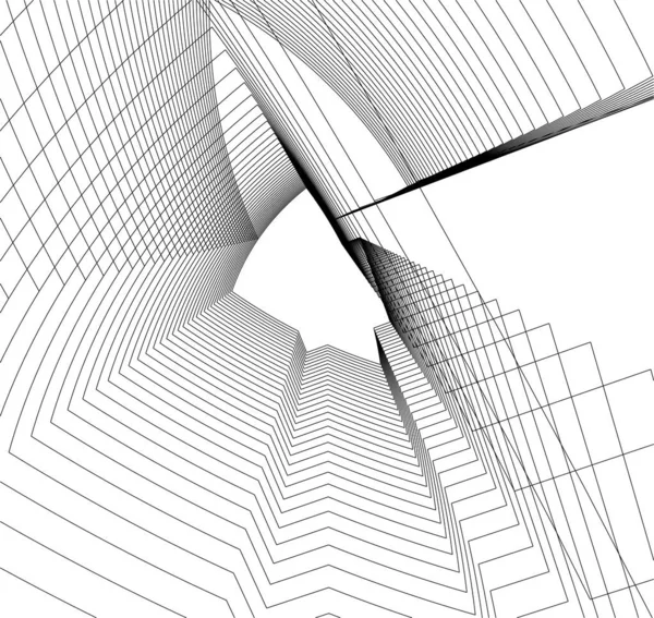 Abstrakcyjna Tapeta Architektoniczna Tło Cyfrowe — Wektor stockowy