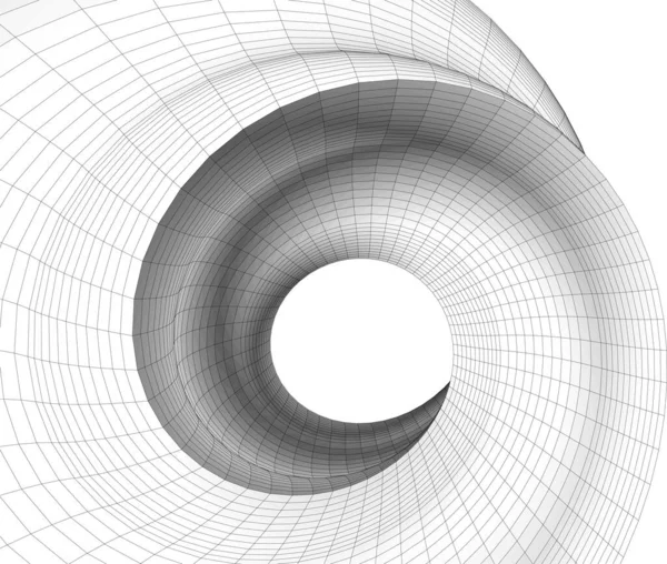 Abstrakte Architektonische Tapete Digitaler Hintergrund — Stockvektor