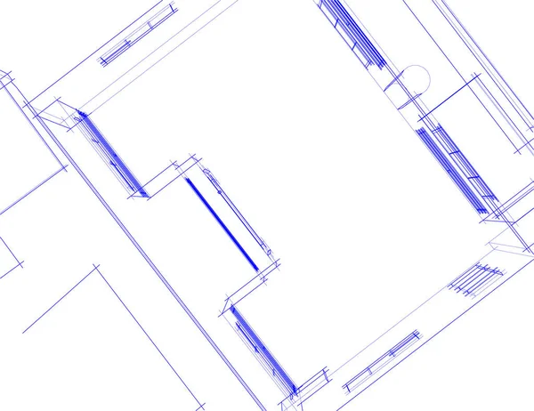 Abstrakt Arkitektoniska Tapeter Digital Bakgrund — Stock vektor