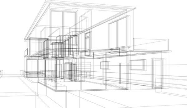 建筑墙纸摘要 数码背景 — 图库矢量图片