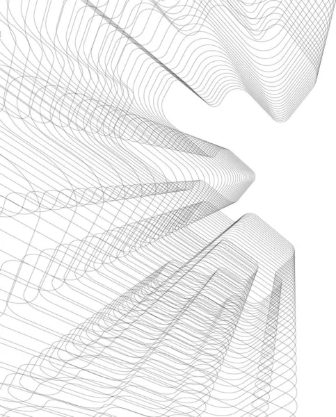 抽象的な建築壁紙やデジタル背景 — ストックベクタ