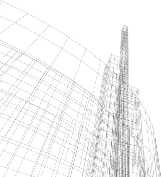 Abstrakcyjna Tapeta Architektoniczna Tło Cyfrowe — Wektor stockowy