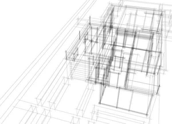 抽象的な建築壁紙やデジタル背景 — ストックベクタ