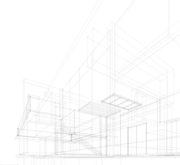 抽象的な建築壁紙やデジタル背景 — ストックベクタ