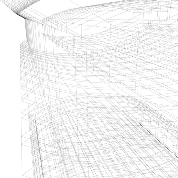 抽象的な建築壁紙やデジタル背景 — ストックベクタ