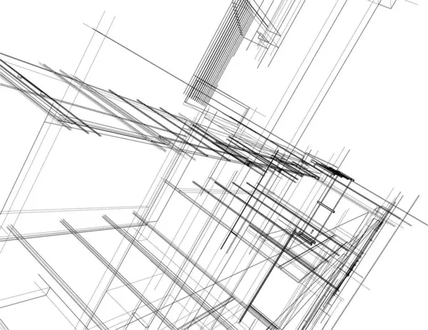 Abstrakt Arkitektonisk Tapeter Digital Bakgrunn – stockvektor