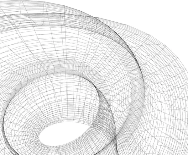 Abstrakte Architektonische Tapete Digitaler Hintergrund — Stockvektor