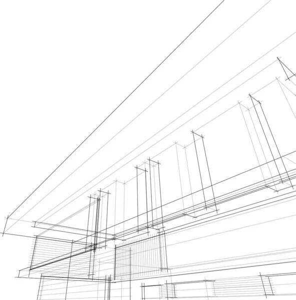 建筑墙纸摘要 数码背景 — 图库矢量图片