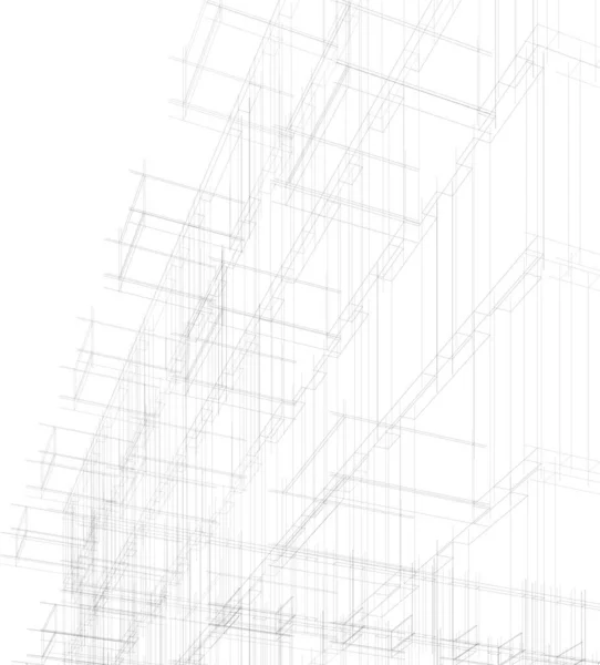 抽象的な建築壁紙やデジタル背景 — ストックベクタ