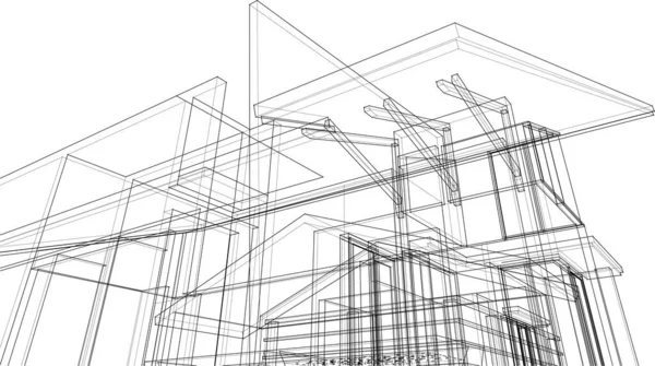 Абстрактные Архитектурные Обои Цифровой Фон — стоковый вектор