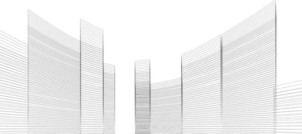 Abstract Architectonisch Behang Digitale Achtergrond — Stockvector