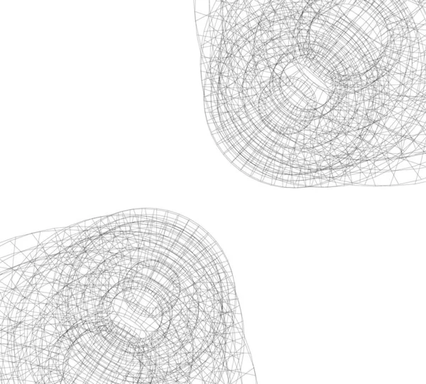 Абстрактный Архитектурный Дизайн Обоев Цифровой Концепт Фон — стоковый вектор