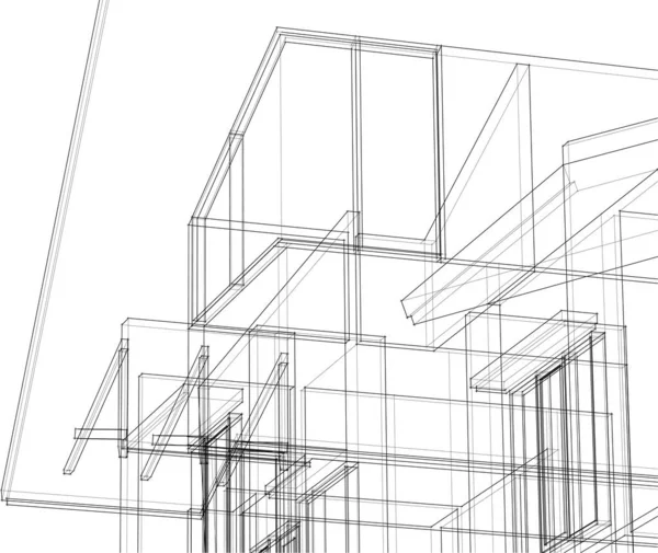 建筑墙纸摘要 数码背景 — 图库矢量图片