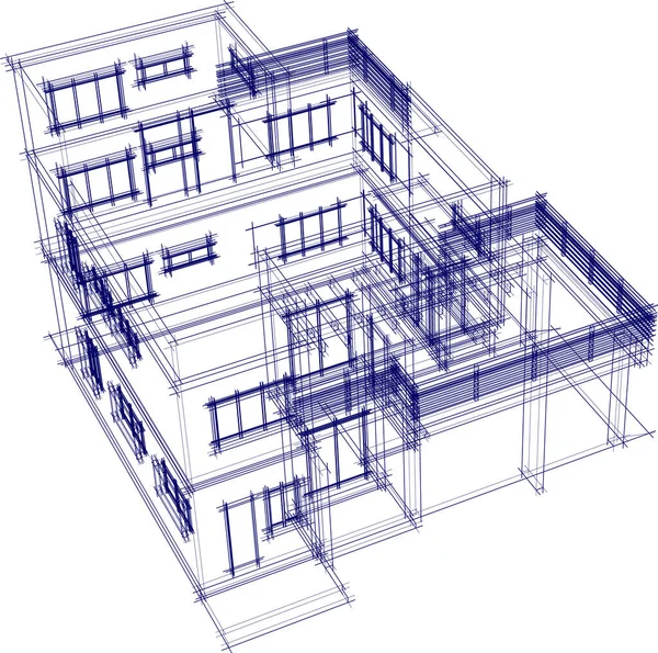 Abstrakcyjna Tapeta Architektoniczna Tło Cyfrowe — Wektor stockowy