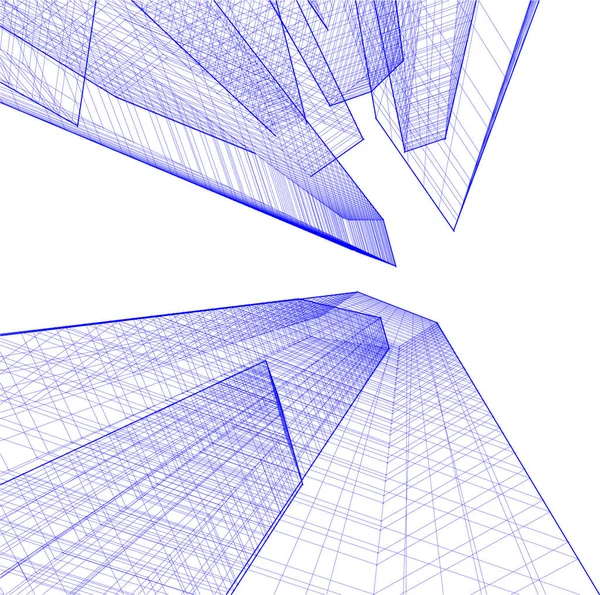 Абстрактные Архитектурные Обои Цифровой Фон — стоковый вектор
