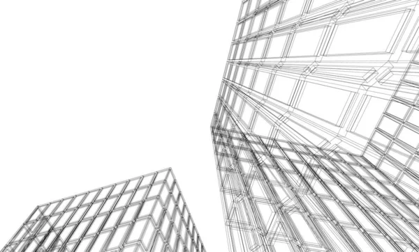 Abstract Architectonisch Behang Digitale Achtergrond — Stockvector