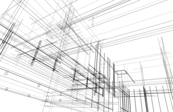 建筑墙纸摘要 数码背景 — 图库矢量图片