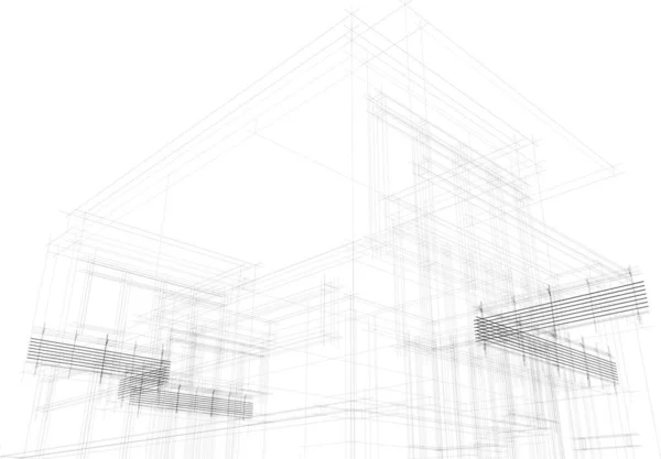 抽象的な建築壁紙のデザインデジタルコンセプトの背景 — ストックベクタ